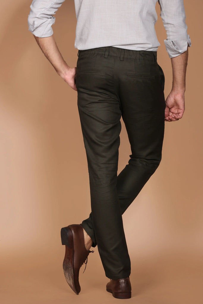 Hunter Green Linen Trouser Foberry