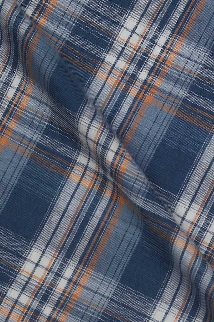 Tonal Blue Flannel Shirt