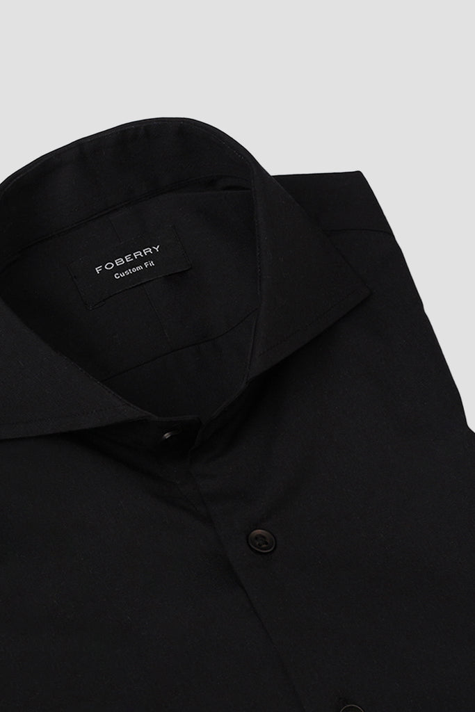 Jet Black Performance Stretch Shirt