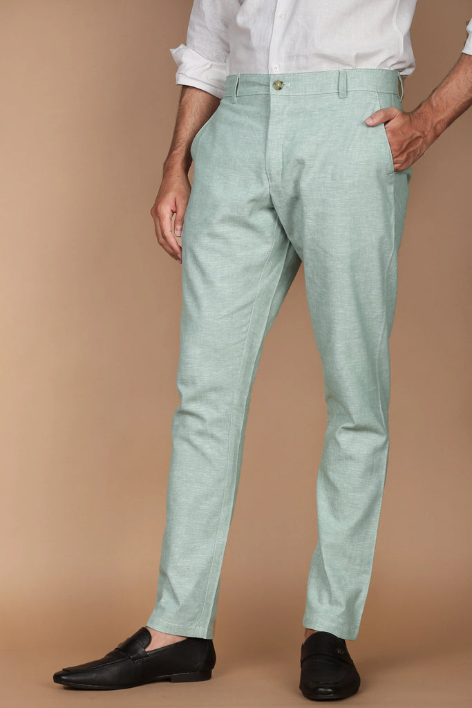 Pastel Green Linen Trouser Foberry