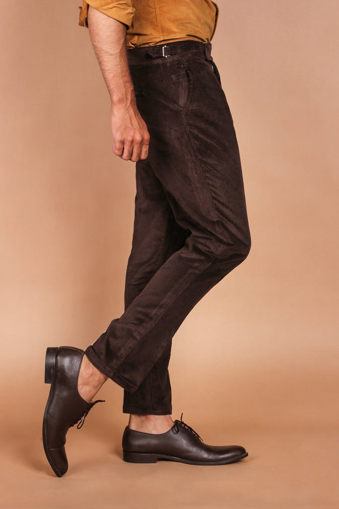 Chocolate Brown Wide Wale Corduroy Trouser