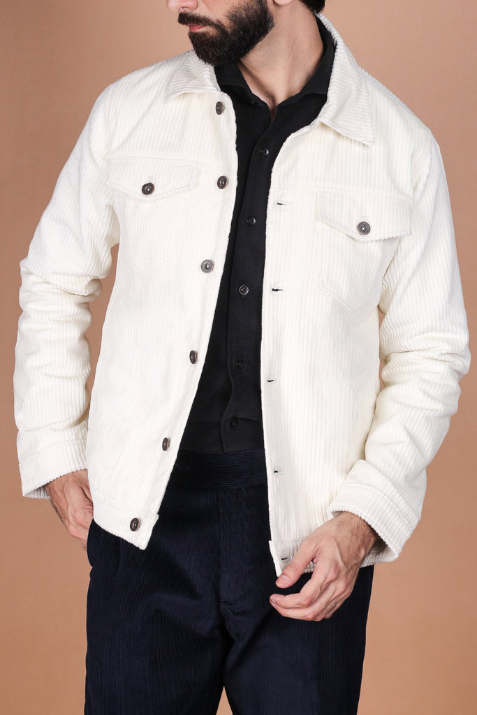 Corduroy white jacket hotsell