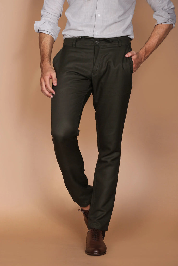 Hunter Green Linen Trouser Foberry