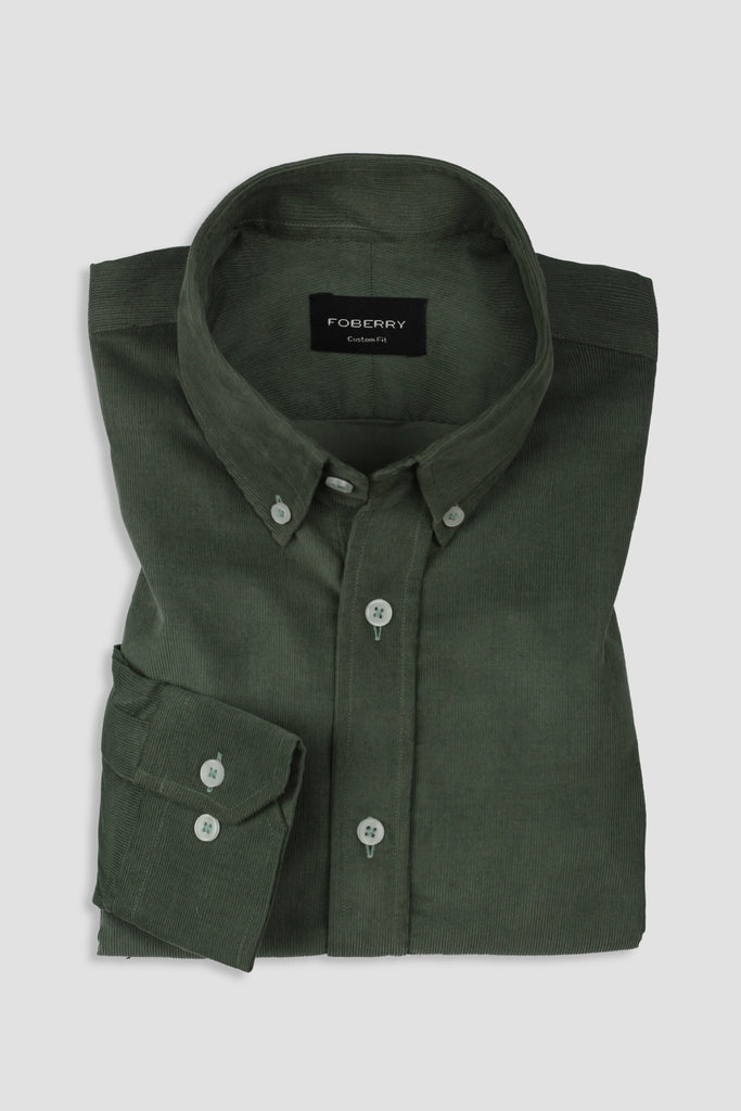 Pine Green Corduroy Shirt