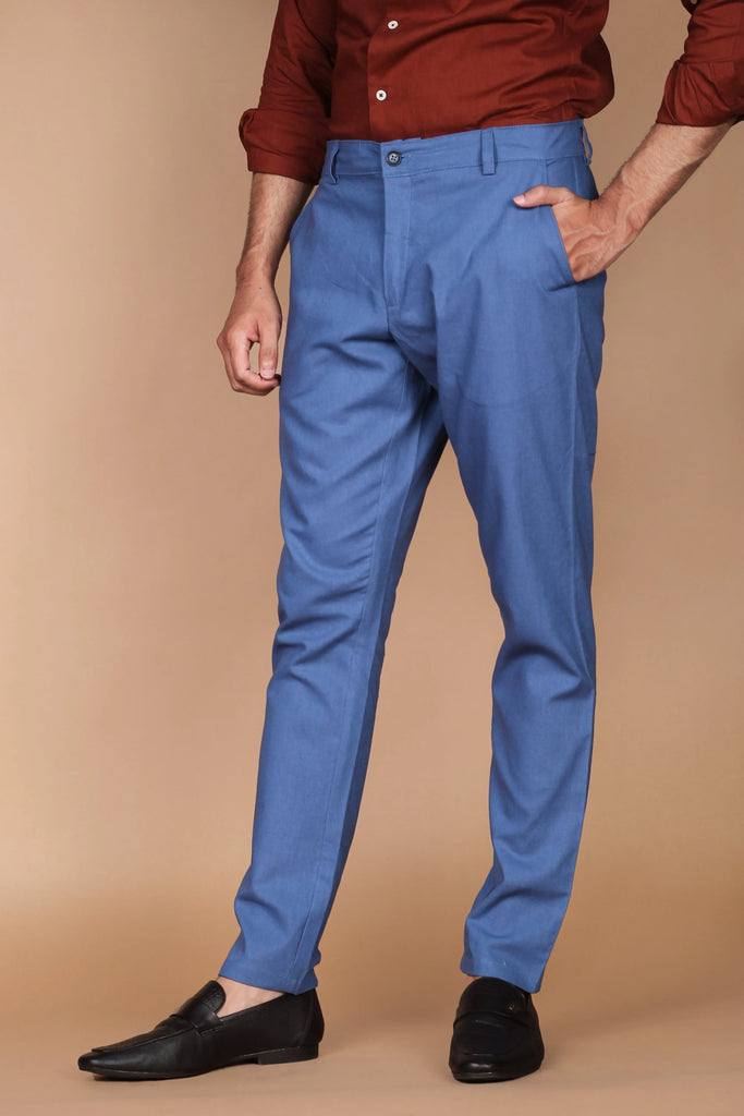 Lapis Blue Linen Trouser Foberry