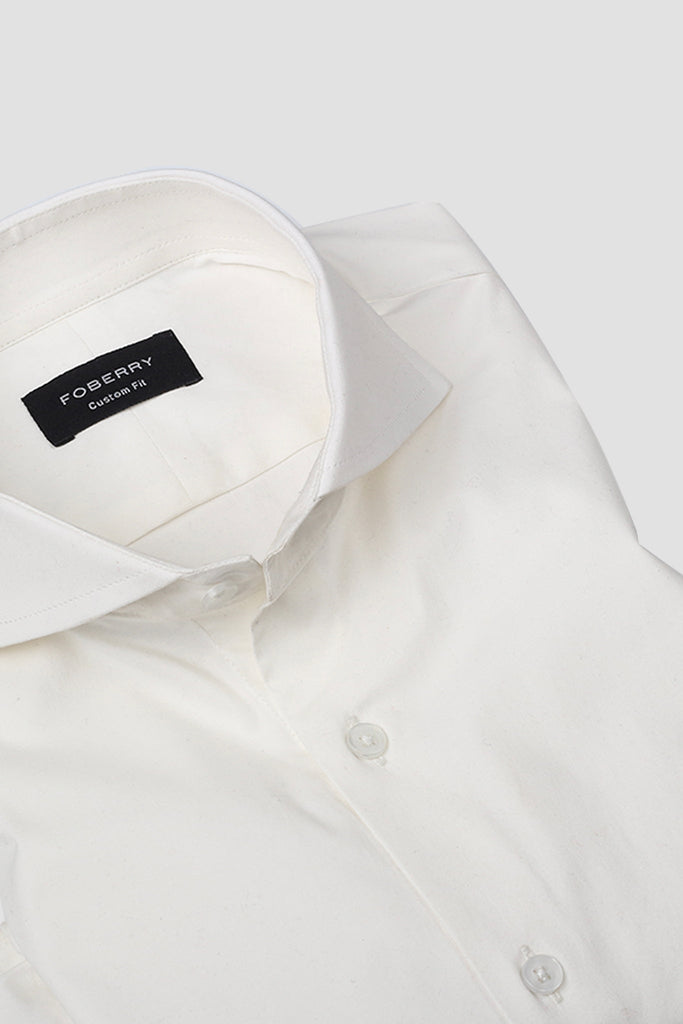 Pearl White Performance Stretch Shirt