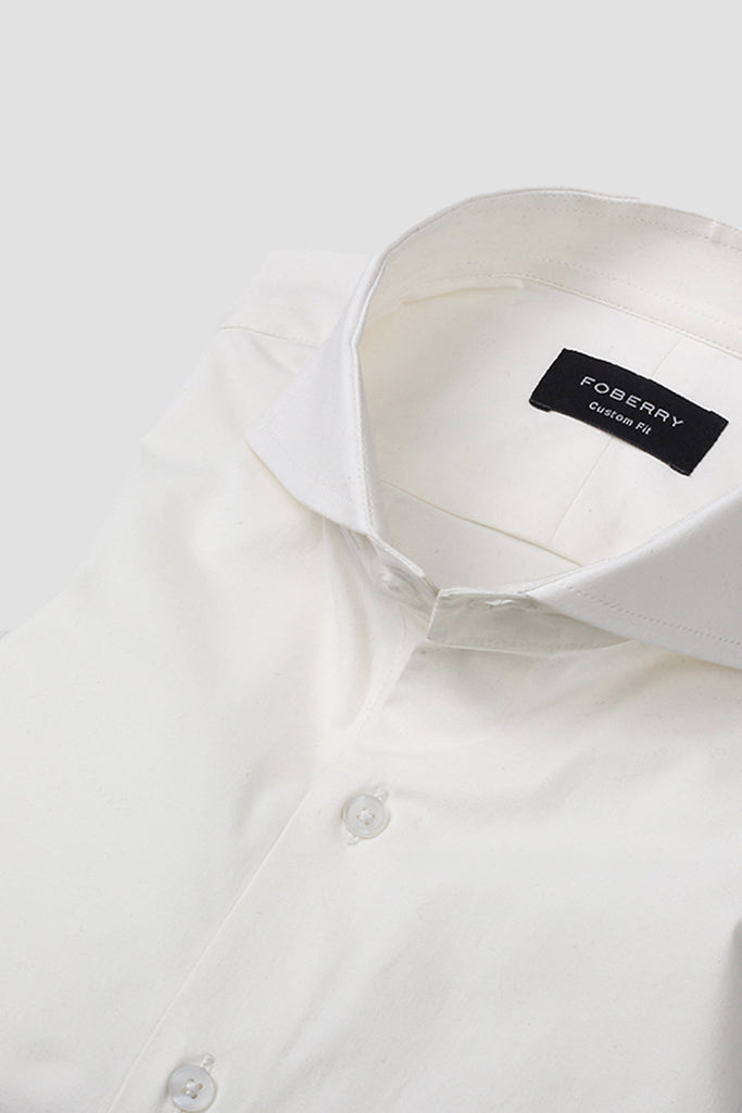 Pearl White Performance Stretch Shirt