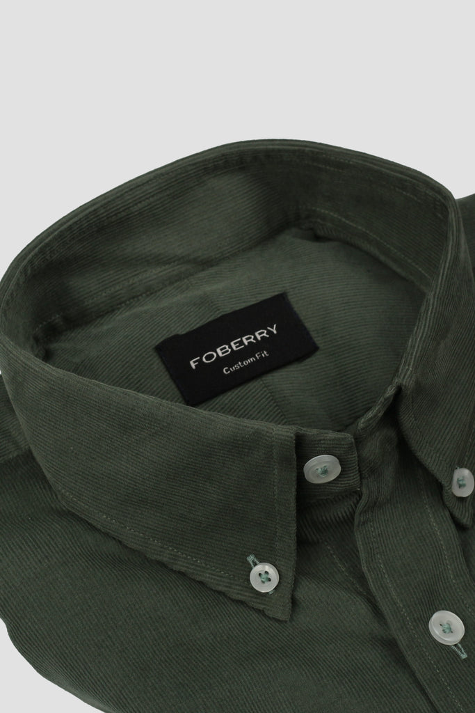 Pine Green Corduroy Shirt