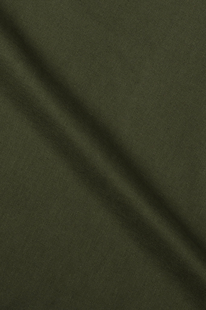 Olive Green Brushed Winter Flannel Shirt