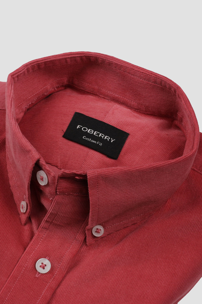 Salmon Corduroy Shirt