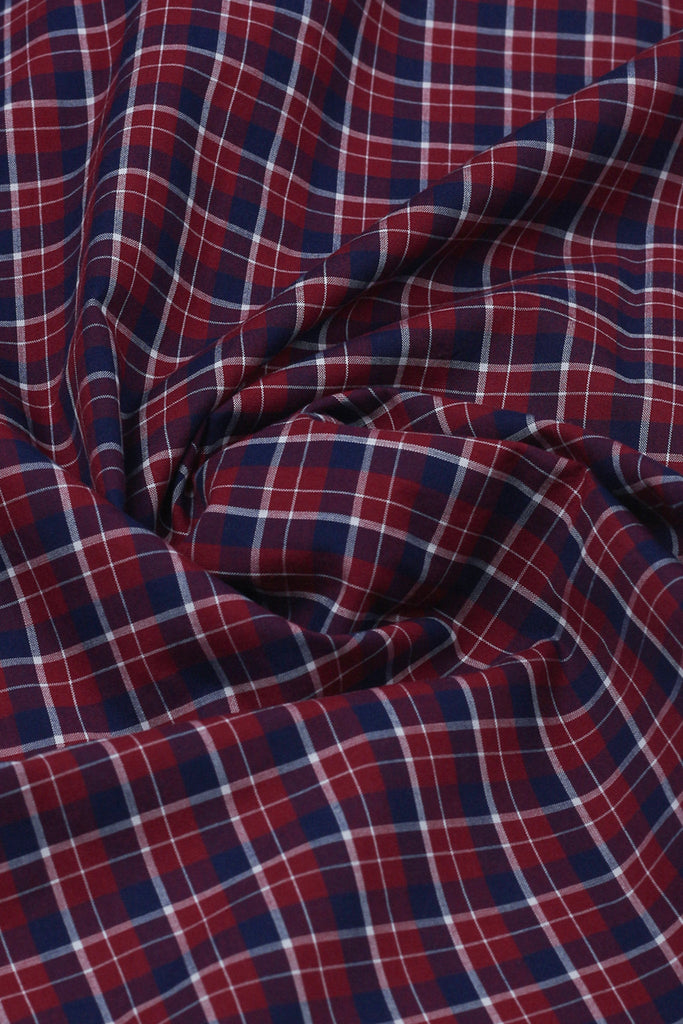 Red And Blue Madras Check Shirt