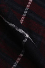 Load image into Gallery viewer, Maroon Blue Tartan Winter Flannel Shirt