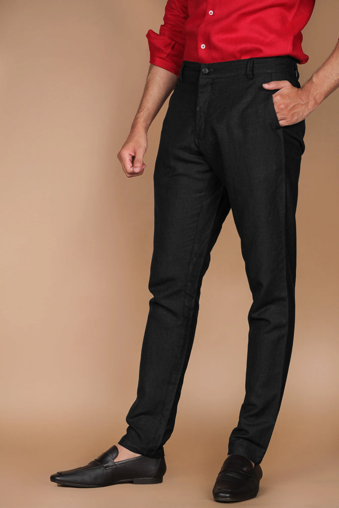 Charcoal Grey Linen Trouser Foberry