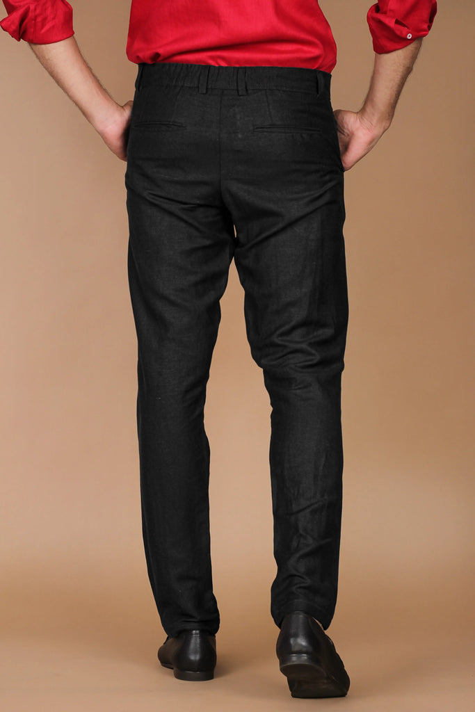 Charcoal Grey Linen Trouser Foberry