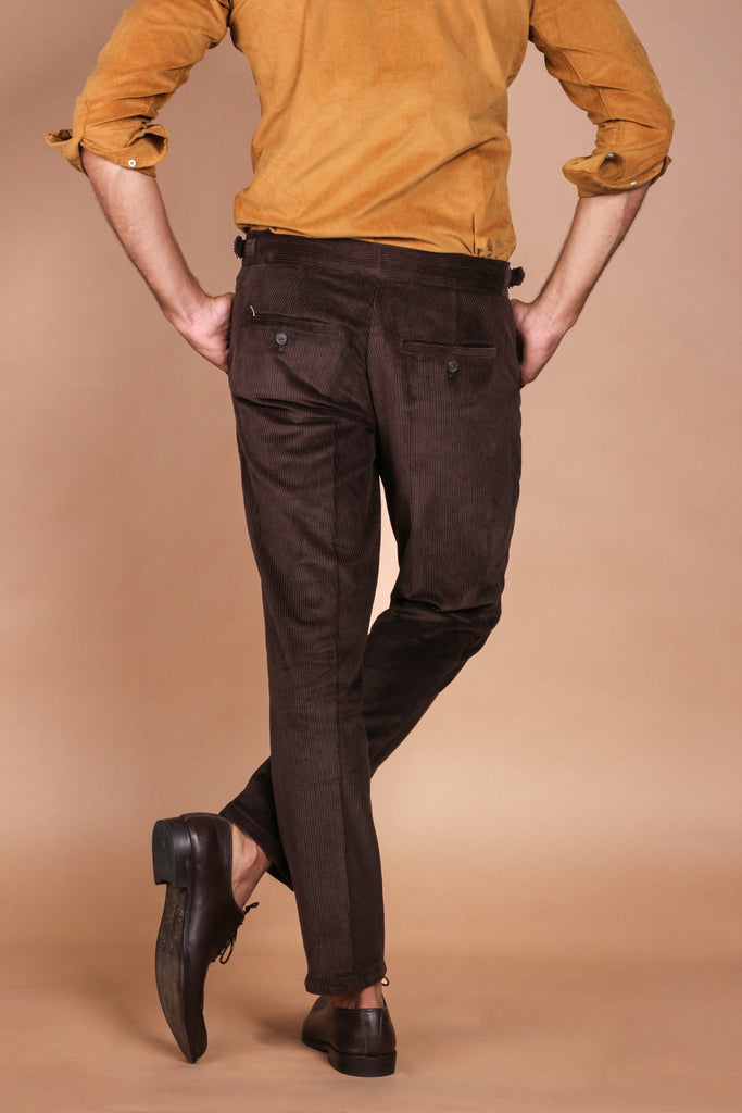 Chocolate Brown Wide Wale Corduroy Trouser