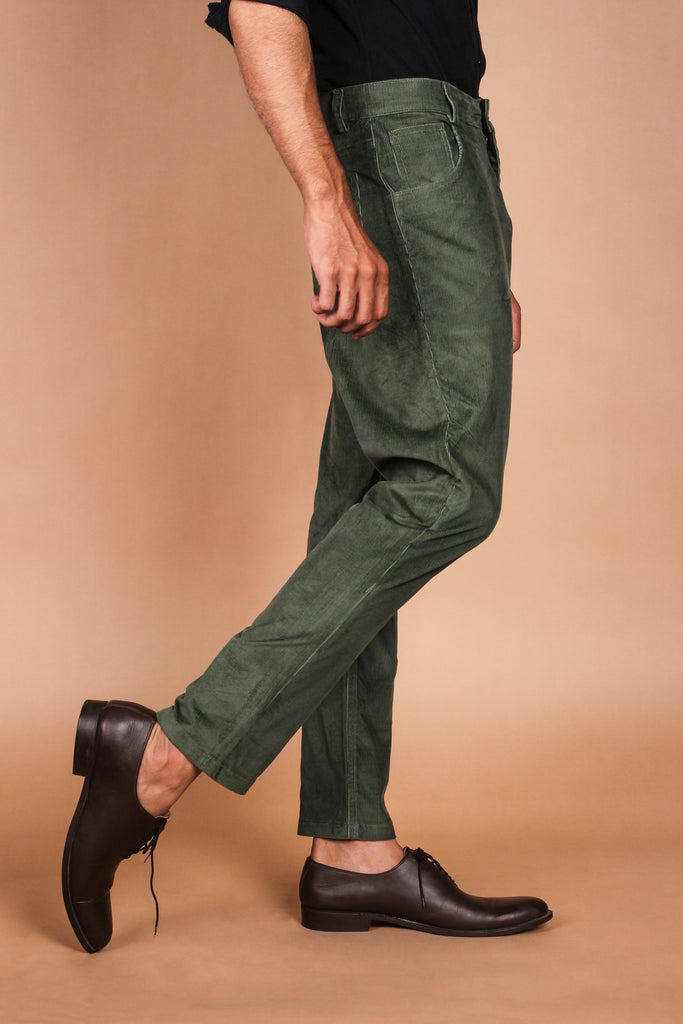 Seaweed Green Five Pocket Corduroy Trouser