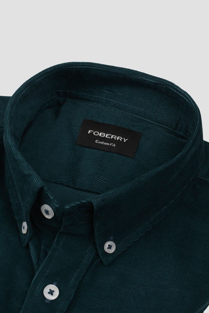 Zinc Green Corduroy Shirt