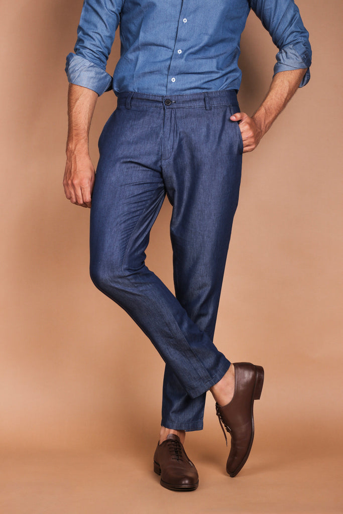 Denim Dark Wash Trousers