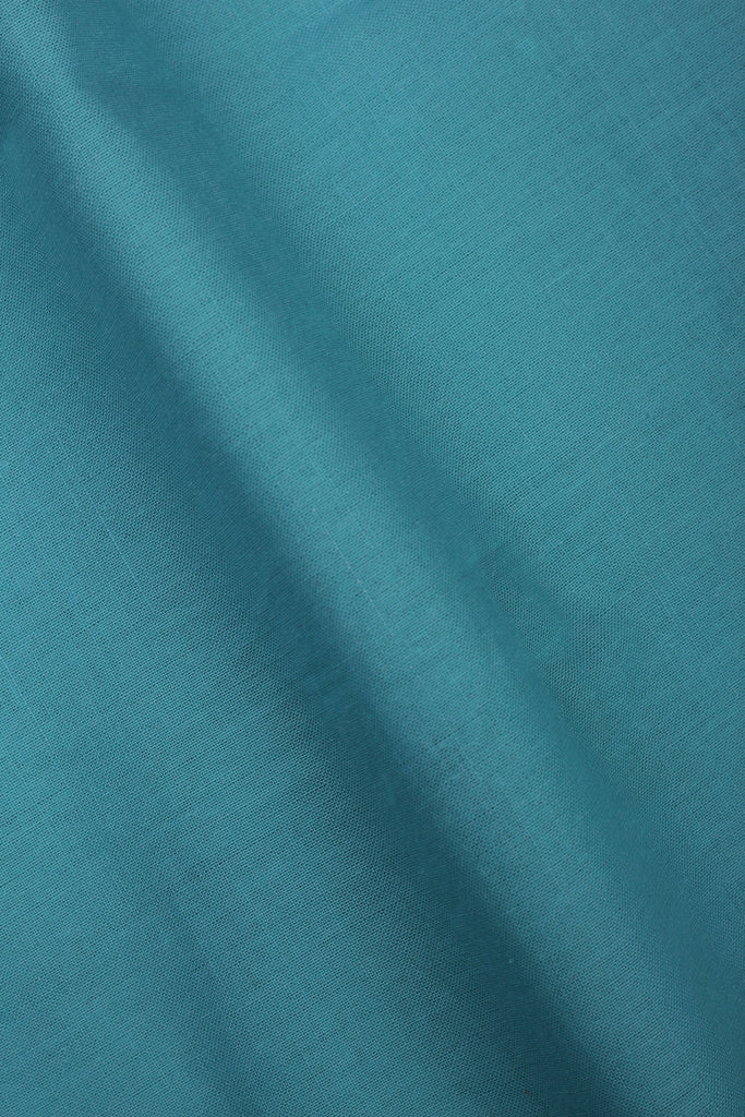 Turquoise Blue Italian Linen Shirt - Foberry