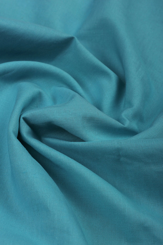 Turquoise Blue Italian Linen Shirt - Foberry