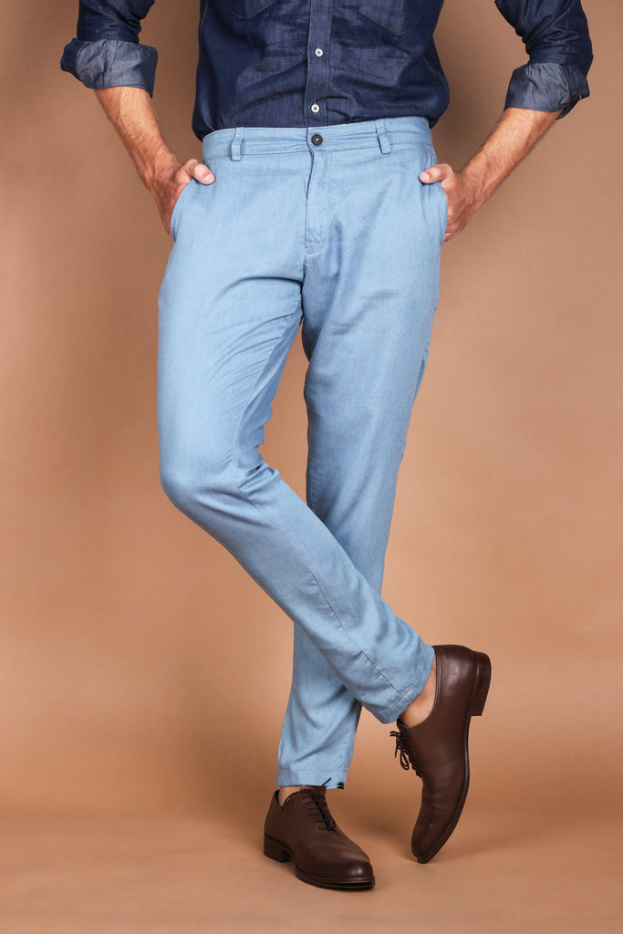 Denim Light Wash Trousers