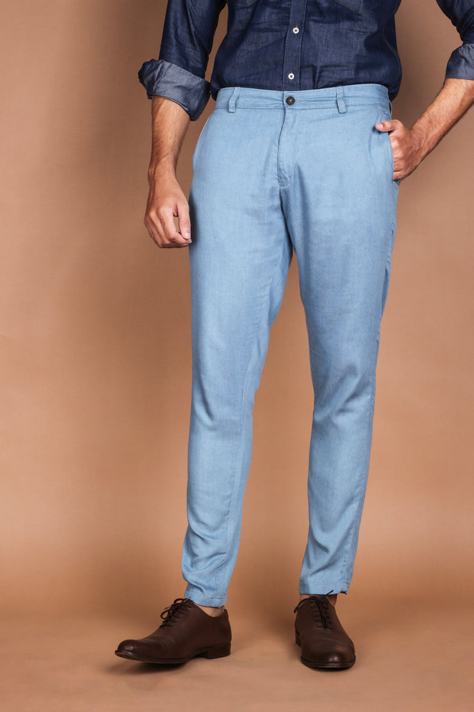 Denim Light Wash Trousers