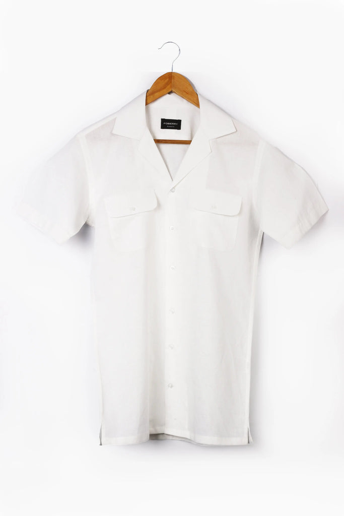 White Linen - Safari Shirt Foberry