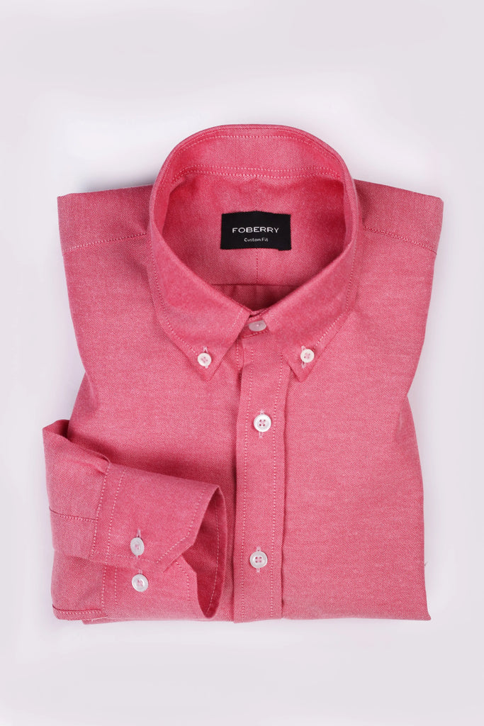 Crisp Faded Red Oxford Shirt Foberry