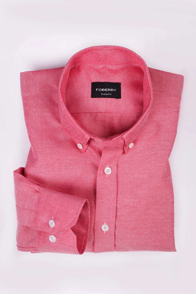 Crisp Faded Red Oxford Shirt Foberry