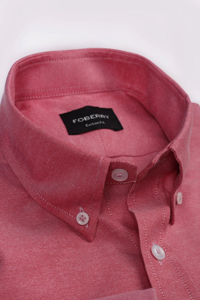 Crisp Faded Red Oxford Shirt Foberry