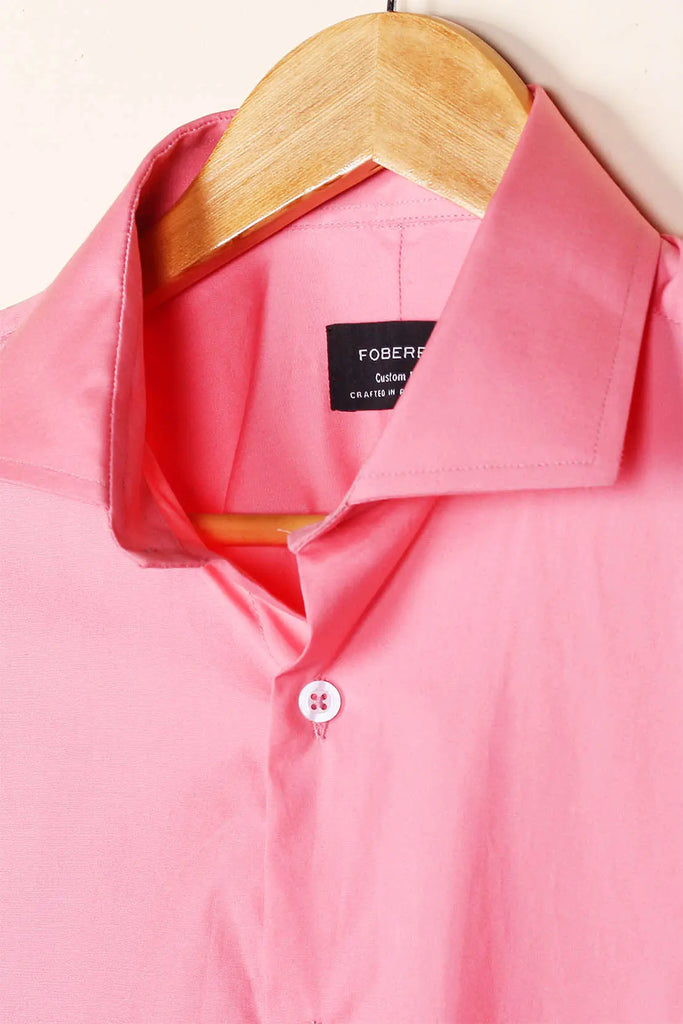 Salmon Poplin Shirt Foberry