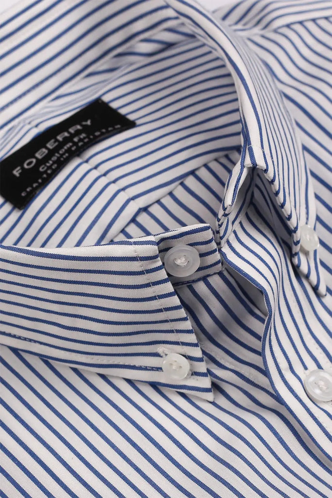 Blue Pencil Striped Shirt Foberry