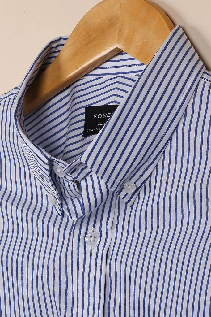 Blue Pencil Striped Shirt Foberry