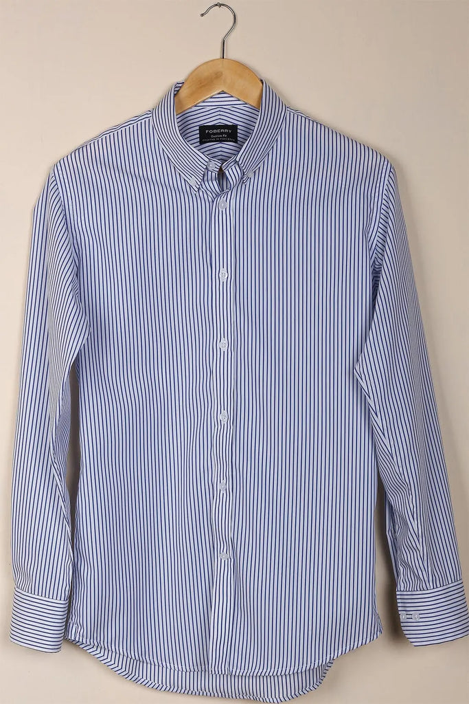 Blue Pencil Striped Shirt Foberry