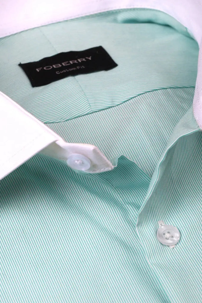 Pastel Green Pinstripe Shirt Foberry