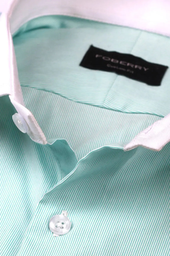 Pastel Green Pinstripe Shirt Foberry