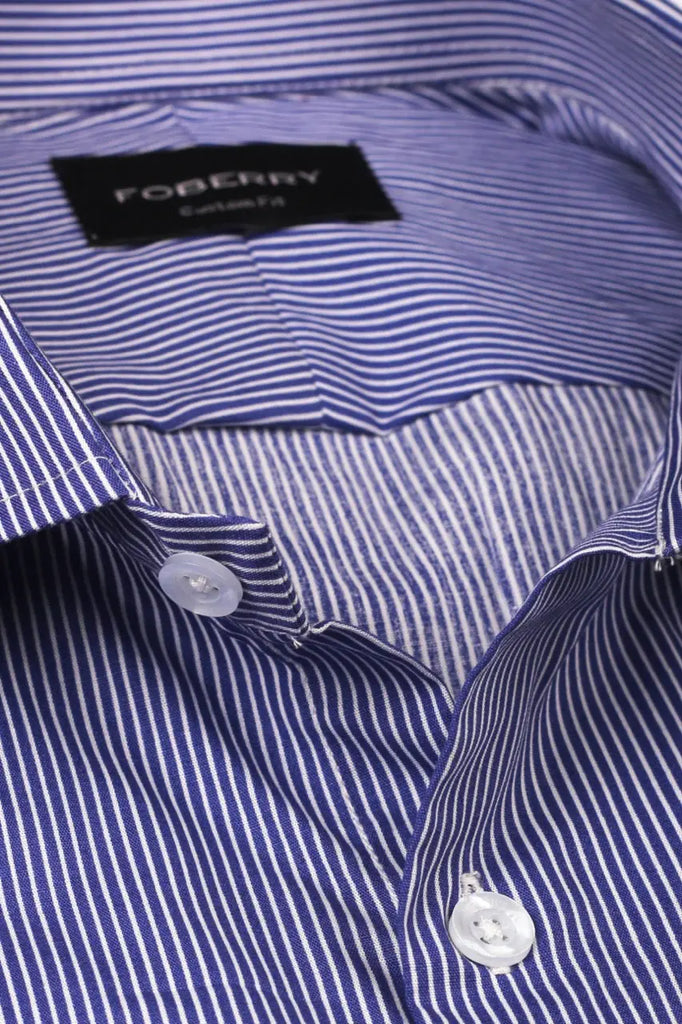 Ink Blue Pinstripe Shirt Foberry