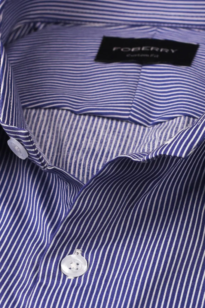 Ink Blue Pinstripe Shirt Foberry