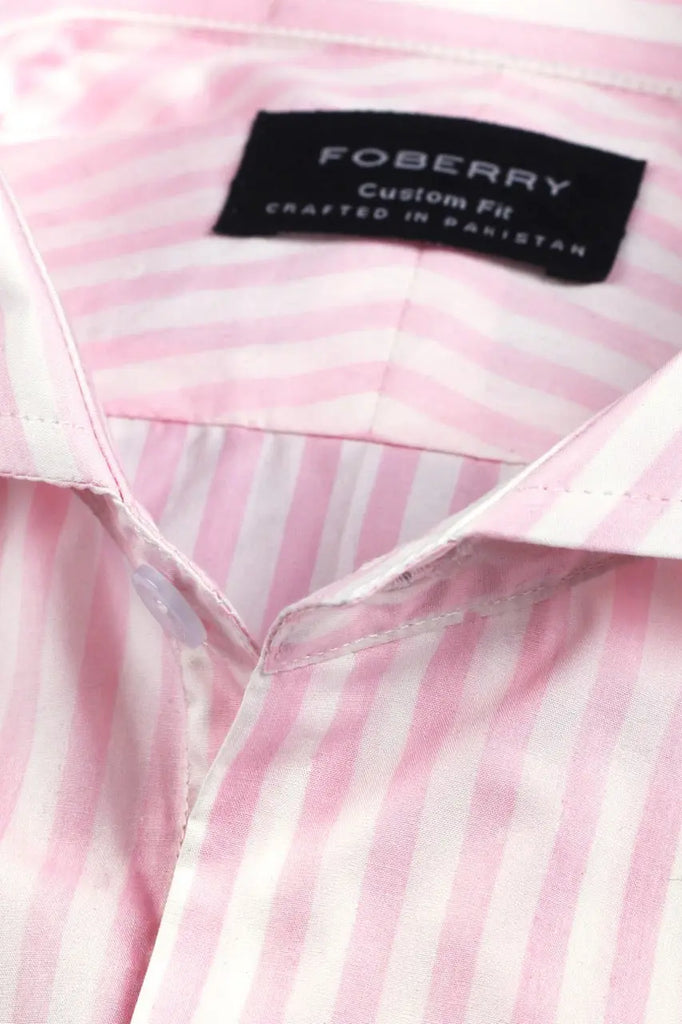 Fresh Bold Pink Stripes Shirt Foberry