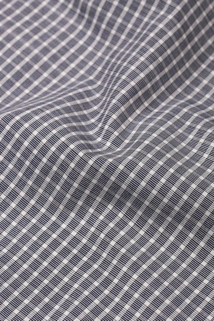 Grey Mini Box Checkered Shirt Foberry