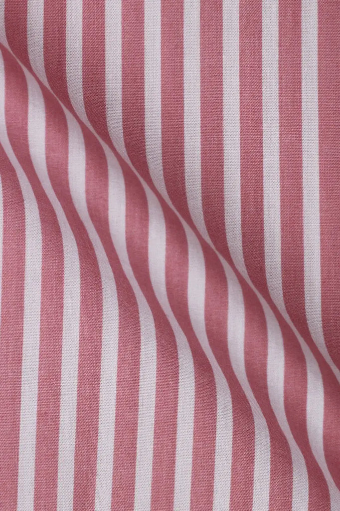 Pale Red Awning Striped Shirt Foberry