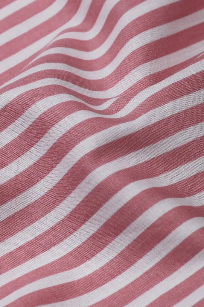 Pale Red Awning Striped Shirt Foberry